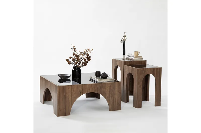 Lowan Soffbord 80 cm - Valnöt - Möbler - Vardagsrum - Soffbord & vardagsrumsbord - Soffbord