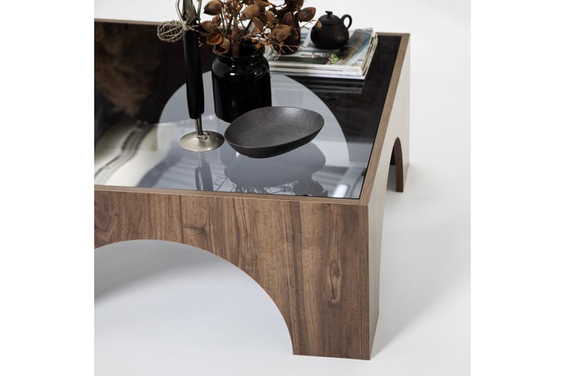 Lowan Soffbord 80 cm Valnöt - Möbler - Vardagsrum - Soffbord & vardagsrumsbord - Soffbord