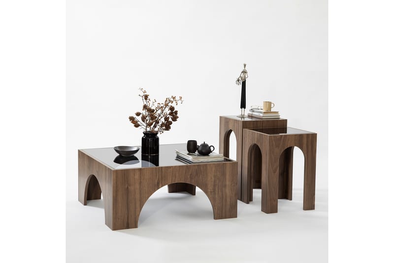 Lowan Soffbord 80 cm Valnöt - Möbler - Vardagsrum - Soffbord & vardagsrumsbord - Soffbord