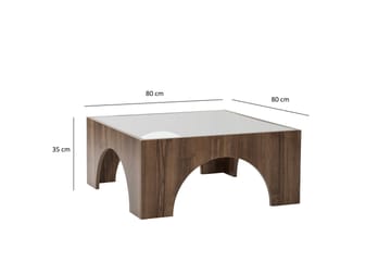 Lowan Soffbord 80 cm - Valnöt - Möbler - Vardagsrum - Soffbord & vardagsrumsbord - Soffbord