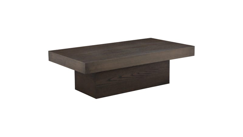 Soffbord Lunvik 130x70 cm, Brunlackad och vitpigmenterad finish