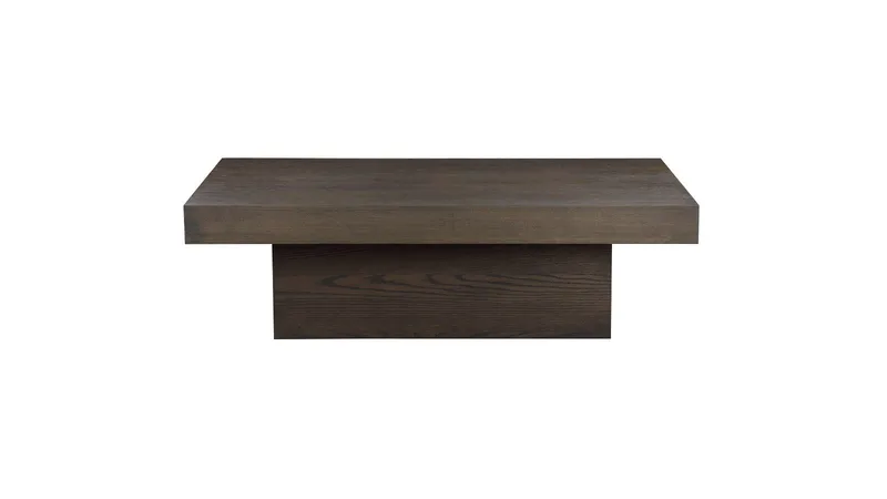 Soffbord Lunvik 130x70 cm - Brunlackad och vitpigmenterad finish - Möbler - Vardagsrum - Soffbord & vardagsrumsbord - Soffbord