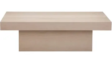 Soffbord Lunvik 130x70 cm - Vitpigmenterat - Möbler - Vardagsrum - Soffbord & vardagsrumsbord - Soffbord