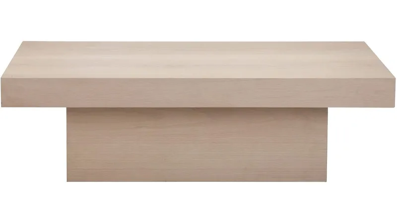 Soffbord Lunvik 130x70 cm - Vitpigmenterat - Möbler - Vardagsrum - Soffbord & vardagsrumsbord - Soffbord