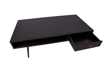 Luxem Soffbord 115 cm med Förvaring Låda + Hylla - Svart/Koppar - Möbler - Vardagsrum - Soffbord & vardagsrumsbord - Soffbord