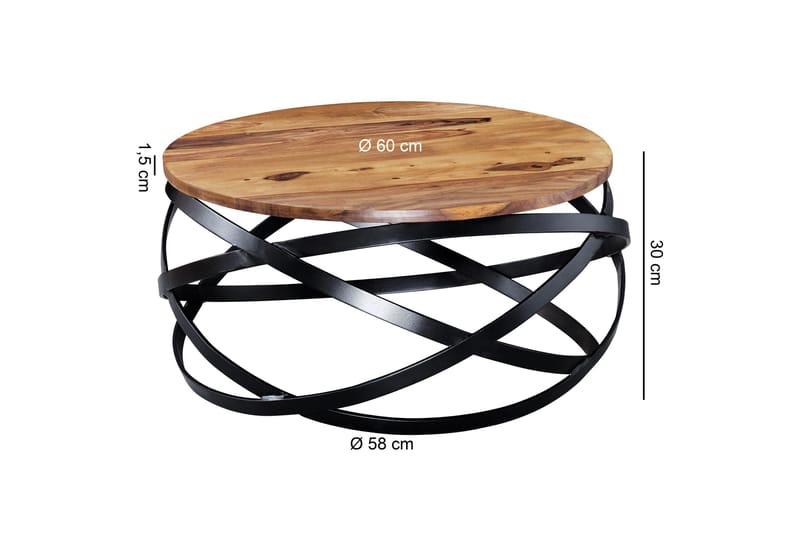 Magyari Soffbord 60 cm - Trä/natur - Möbler - Vardagsrum - Soffbord & vardagsrumsbord - Soffbord