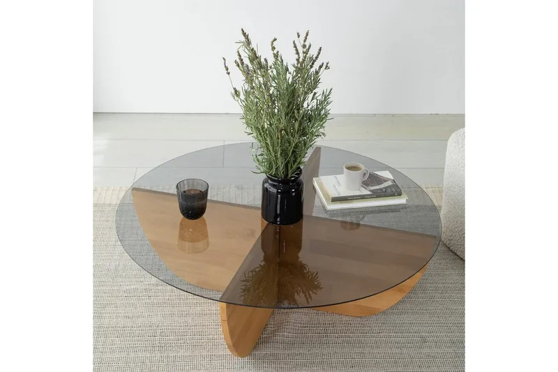 Soffbord Makhan Ek - Ljusbrun - Möbler - Vardagsrum - Soffbord & vardagsrumsbord - Soffbord