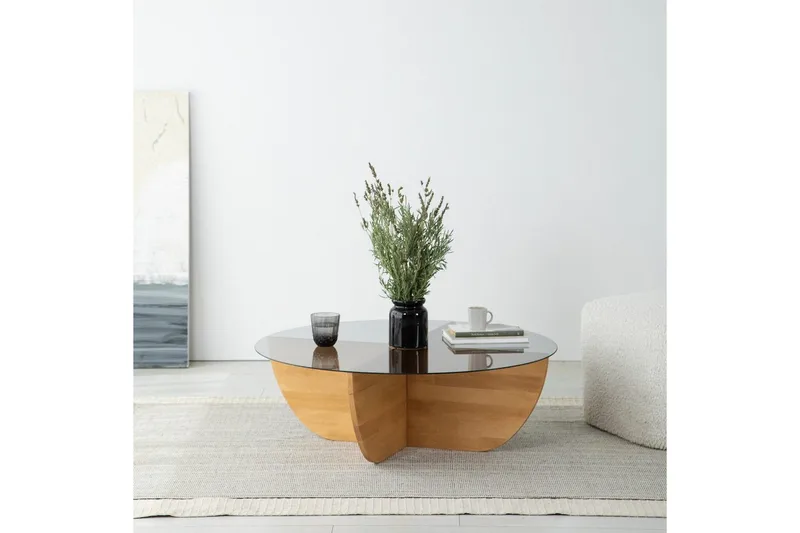 Soffbord Makhan Ek - Ljusbrun - Möbler - Vardagsrum - Soffbord & vardagsrumsbord - Soffbord