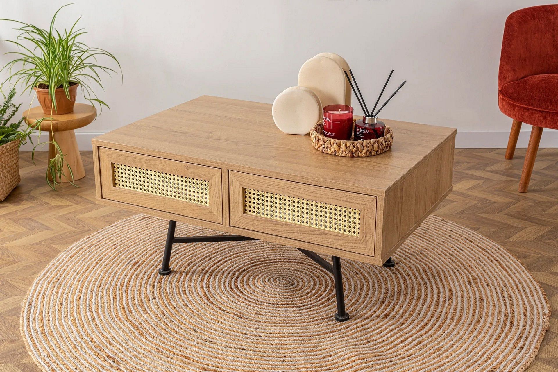 Makwana Soffbord 90 cm - Natural