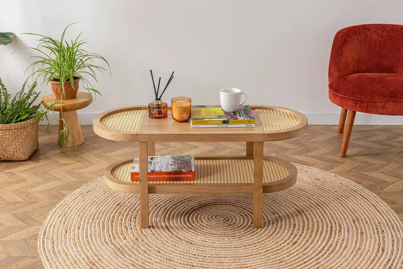 Makwana Soffbord 91 cm - Natural - Möbler - Vardagsrum - Soffbord & vardagsrumsbord - Soffbord