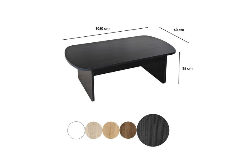 Soffbord Malo Svart - Svart - Möbler - Vardagsrum - Soffbord & vardagsrumsbord - Soffbord