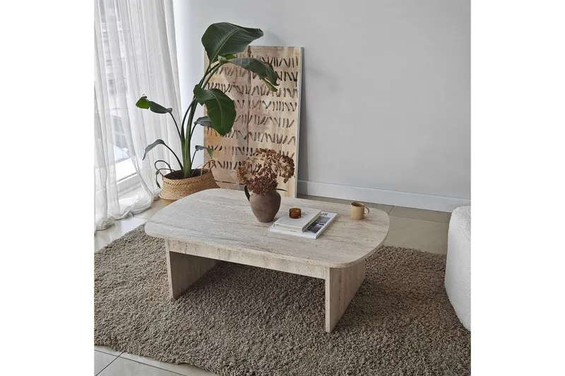 Soffbord Malo Travertin - Travertin - Möbler - Vardagsrum - Soffbord & vardagsrumsbord - Soffbord