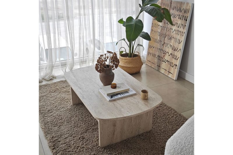 Soffbord Malo Travertin - Travertin - Möbler - Vardagsrum - Soffbord & vardagsrumsbord - Soffbord