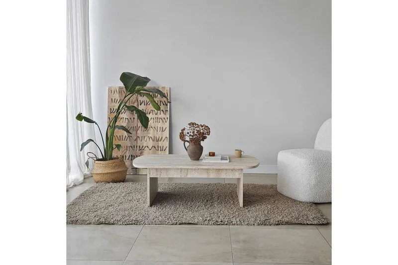 Soffbord Malo Travertin - Travertin - Möbler - Vardagsrum - Soffbord & vardagsrumsbord - Soffbord