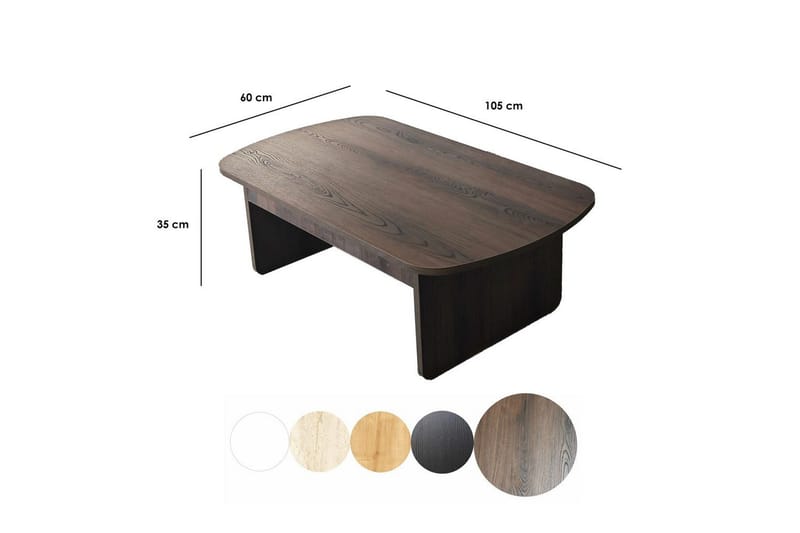 Soffbord Malo Valnöt - Valnöt - Möbler - Vardagsrum - Soffbord & vardagsrumsbord - Soffbord