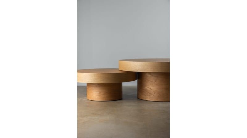 Soffbord Malvik 41 cm / Ø98 cm - Natur ek - Möbler - Vardagsrum - Soffbord & vardagsrumsbord - Soffbord