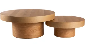 Soffbord Malvik 41 cm / Ø98 cm - Natur ek - Möbler - Vardagsrum - Soffbord & vardagsrumsbord - Soffbord