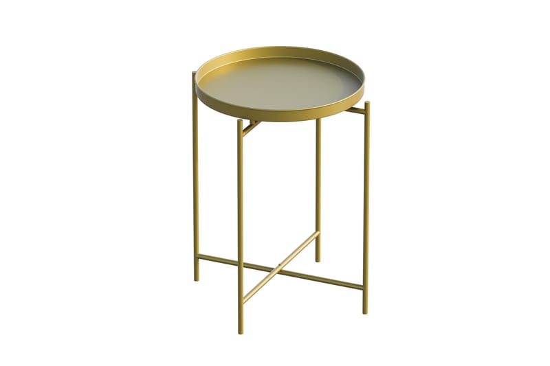 Mamta Fällbart Runt Soffbord 46 cm i Metall - Guld - Möbler - Vardagsrum - Soffbord & vardagsrumsbord - Soffbord
