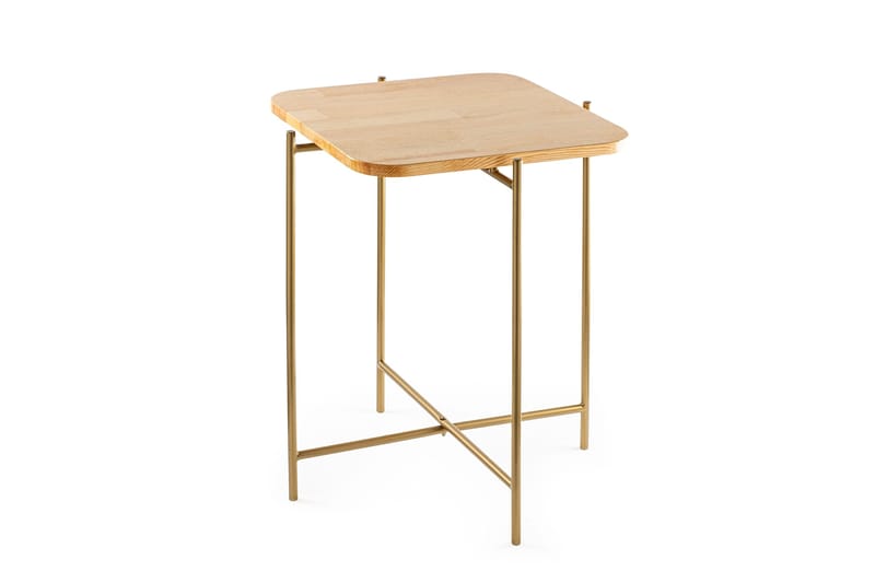 Mamta Kvadratiskt Soffbord 46 cm i Ljust Trä - Beige - Möbler - Vardagsrum - Soffbord & vardagsrumsbord - Soffbord