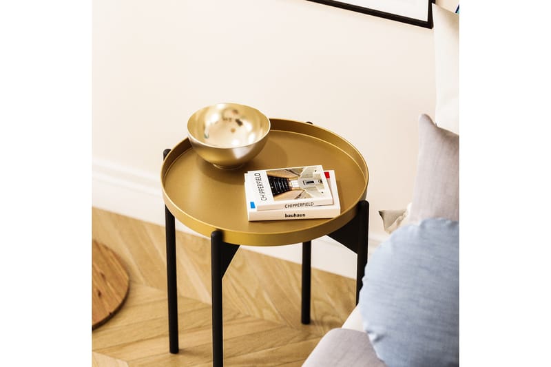 Mamta Runt Soffbord 44 cm i Metall - Guld - Möbler - Vardagsrum - Soffbord & vardagsrumsbord - Soffbord