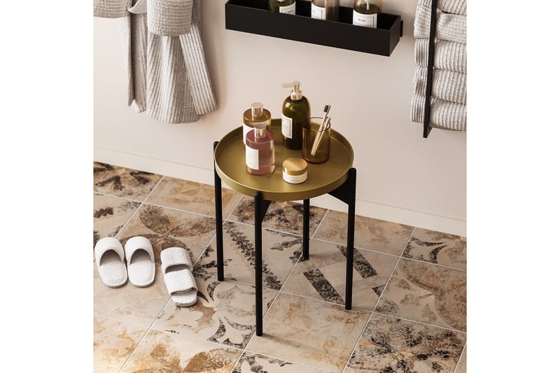 Mamta Runt Soffbord 44 cm i Metall - Guld - Möbler - Vardagsrum - Soffbord & vardagsrumsbord - Soffbord