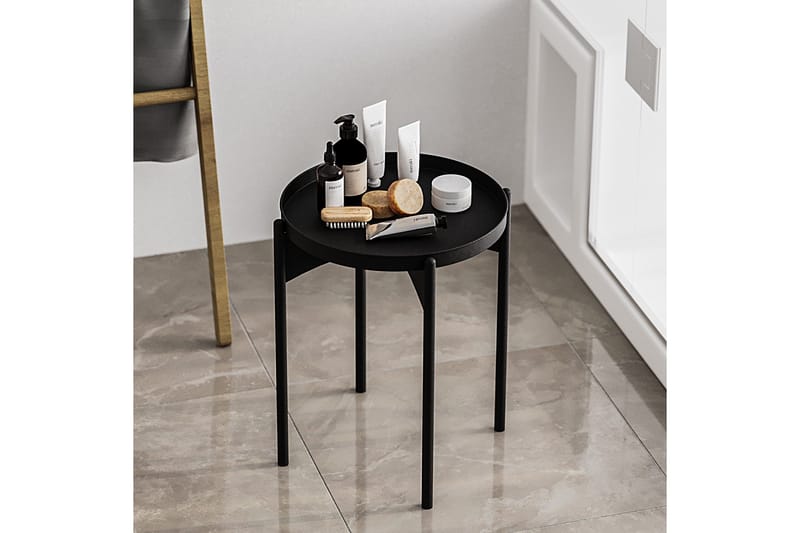 Mamta Runt Soffbord 44 cm i Metall - Svart - Möbler - Vardagsrum - Soffbord & vardagsrumsbord - Soffbord