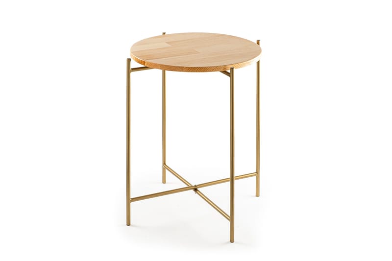 Mamta Runt Soffbord 46 cm i Ljust Trä - Ljus Natur - Möbler - Vardagsrum - Soffbord & vardagsrumsbord - Soffbord