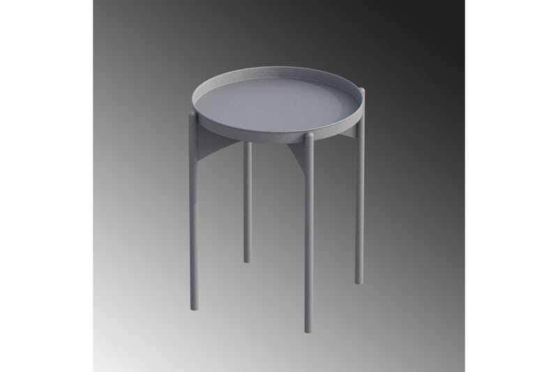 Mamta Runt Soffbord Brickbord 44 cm i Metall - Grå - Möbler - Vardagsrum - Soffbord & vardagsrumsbord - Soffbord