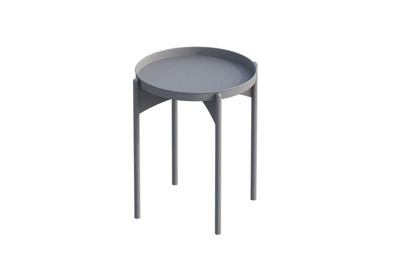 Mamta Runt Soffbord Brickbord 44 cm i Metall - Grå - Möbler - Vardagsrum - Soffbord & vardagsrumsbord - Soffbord