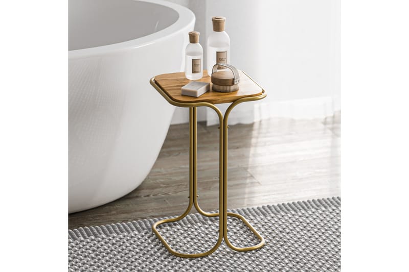 Mamta Soffbord 30 cm - Guld/Natural - Möbler - Vardagsrum - Soffbord & vardagsrumsbord - Soffbord