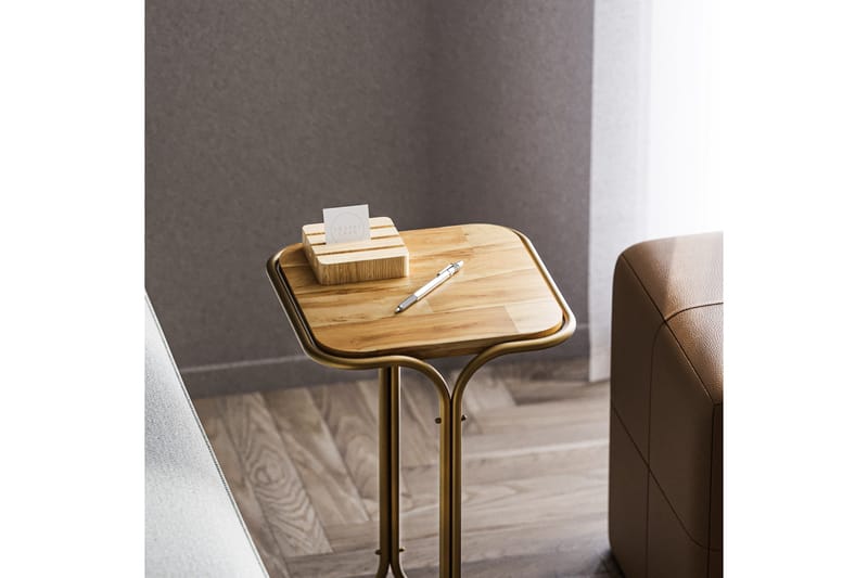 Mamta Soffbord 30 cm - Guld/Natural - Möbler - Vardagsrum - Soffbord & vardagsrumsbord - Soffbord
