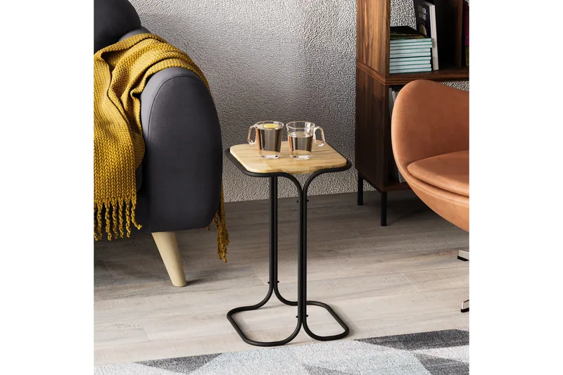 Mamta Soffbord 30 cm, Svart/Natural