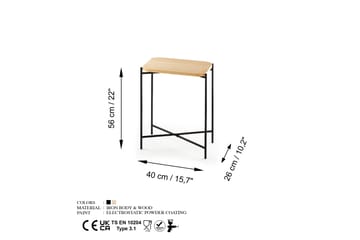Mamta Soffbord 40 cm - Svart/Natural - Möbler - Vardagsrum - Soffbord & vardagsrumsbord - Soffbord