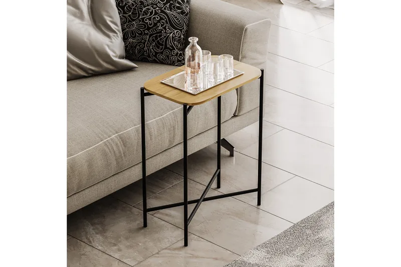 Mamta Soffbord 40 cm, Svart/Natural