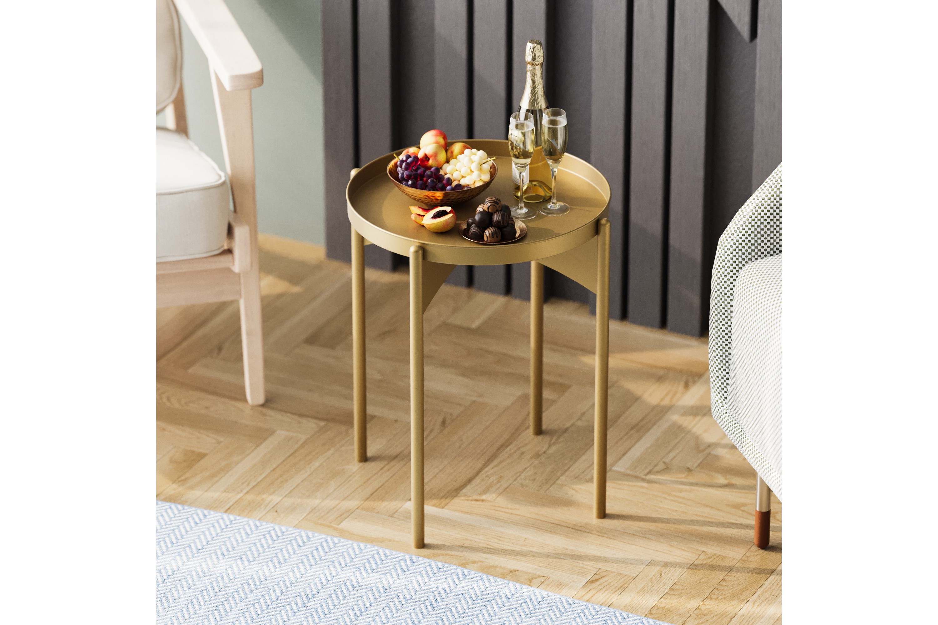 mamta soffbord 44 cm guld -