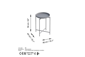 Mamta Soffbord 46 cm - Grå - Möbler - Vardagsrum - Soffbord & vardagsrumsbord - Soffbord
