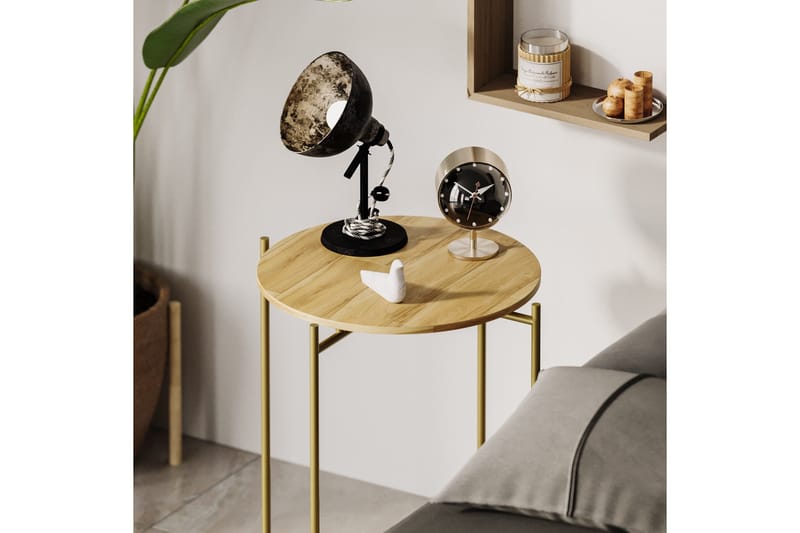 Mamta Soffbord 46 cm - Guld/Natural - Möbler - Vardagsrum - Soffbord & vardagsrumsbord - Soffbord