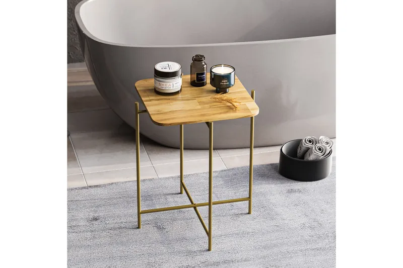 Mamta Soffbord 46 cm - Guld/Natural - Möbler - Vardagsrum - Soffbord & vardagsrumsbord - Soffbord