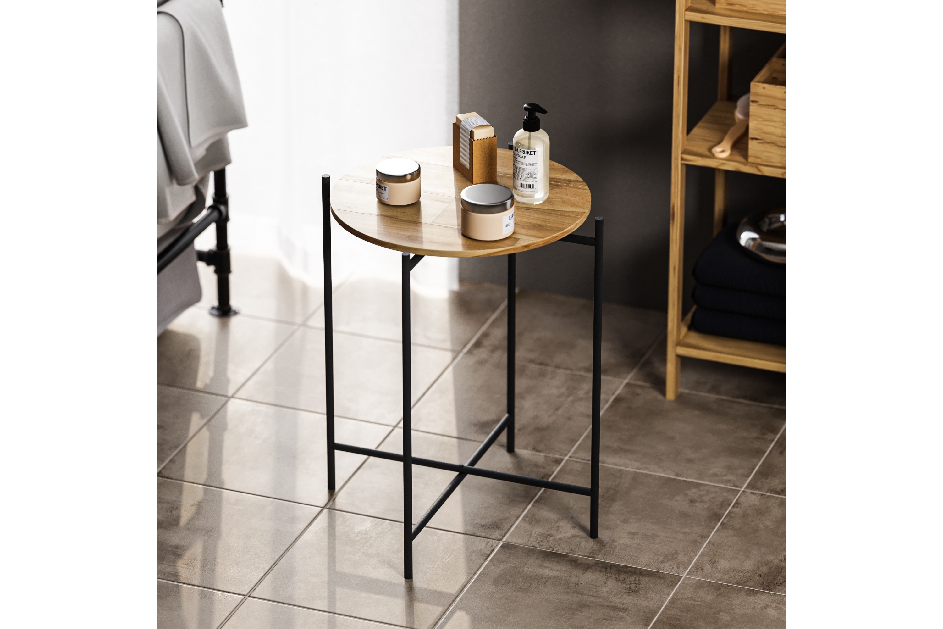 mamta soffbord 46 cm svart/natural -