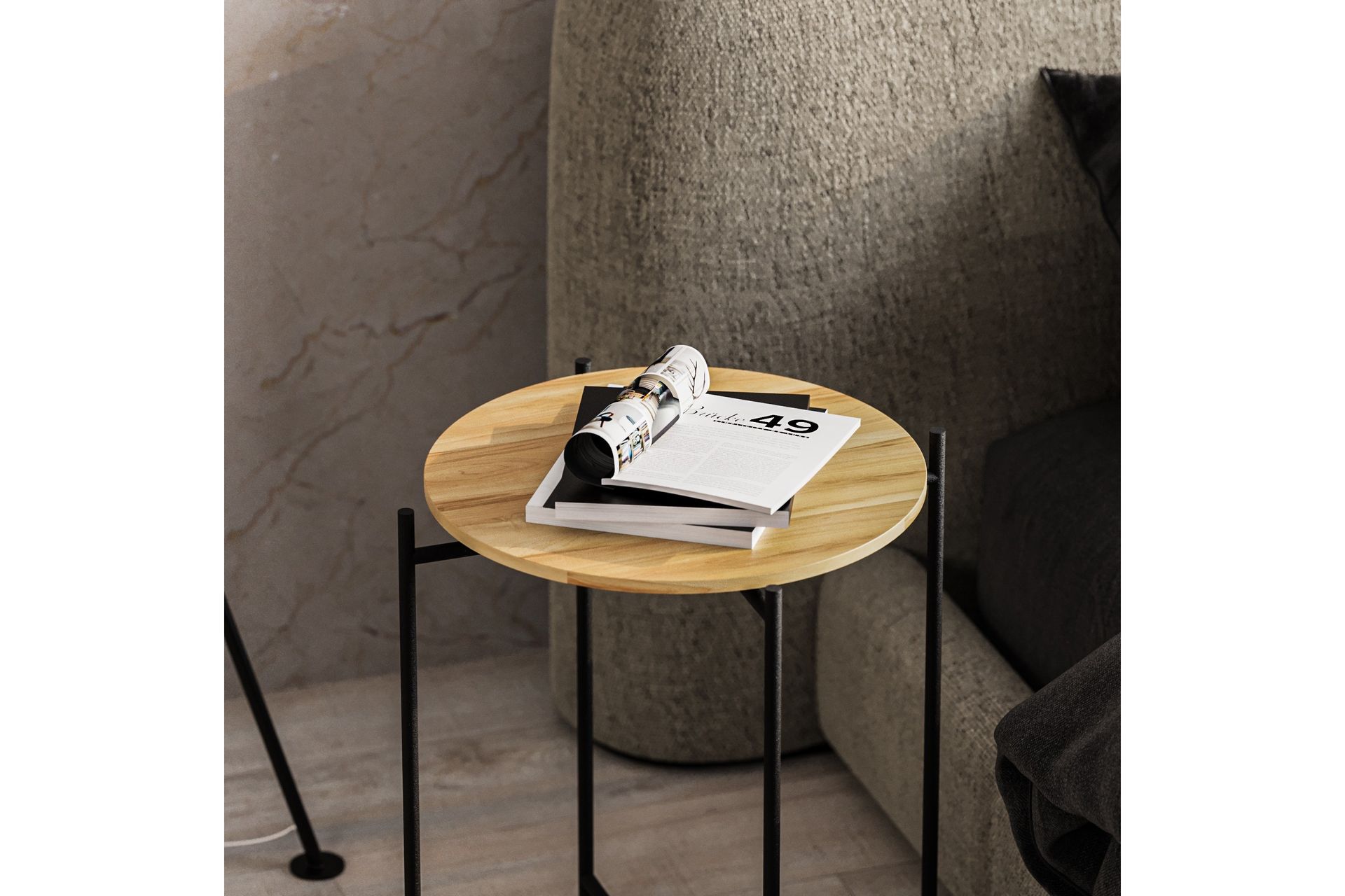 Mamta Soffbord 46 cm Svart/Natural - Möbler - Vardagsrum - Soffbord & vardagsrumsbord - Soffbord