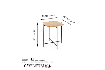 Mamta Soffbord 46 cm - Svart/Natural - Möbler - Vardagsrum - Soffbord & vardagsrumsbord - Soffbord