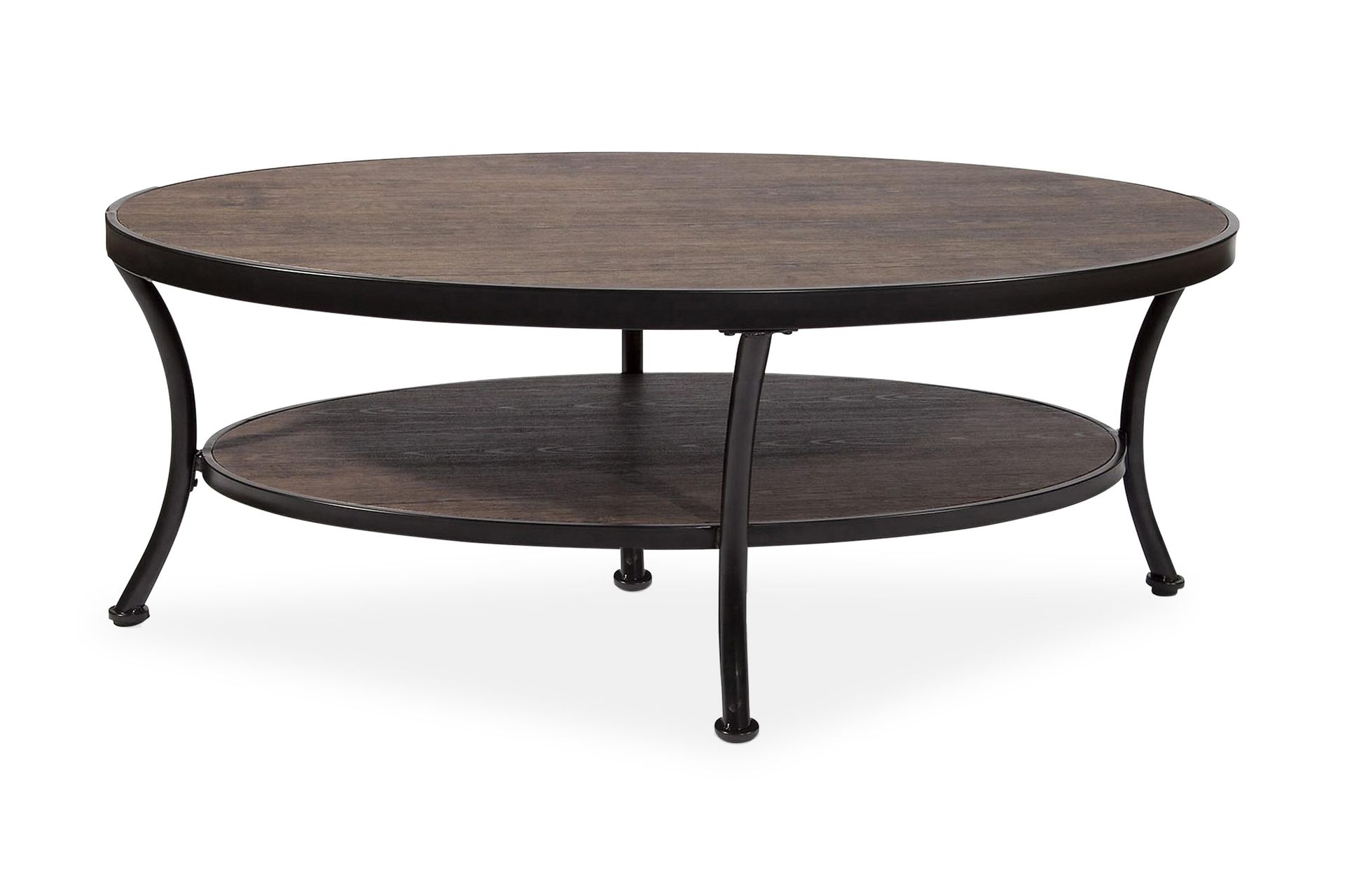 manilla soffbord 120 cm ovalt - brun