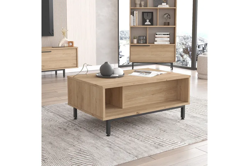 Manku Soffbord 90 cm - Valnöt - Möbler - Vardagsrum - Soffbord & vardagsrumsbord - Soffbord