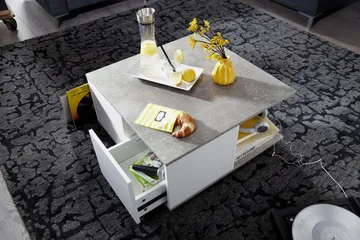 Marchall Soffbord 70 cm - Vit - Möbler - Vardagsrum - Soffbord & vardagsrumsbord - Soffbord