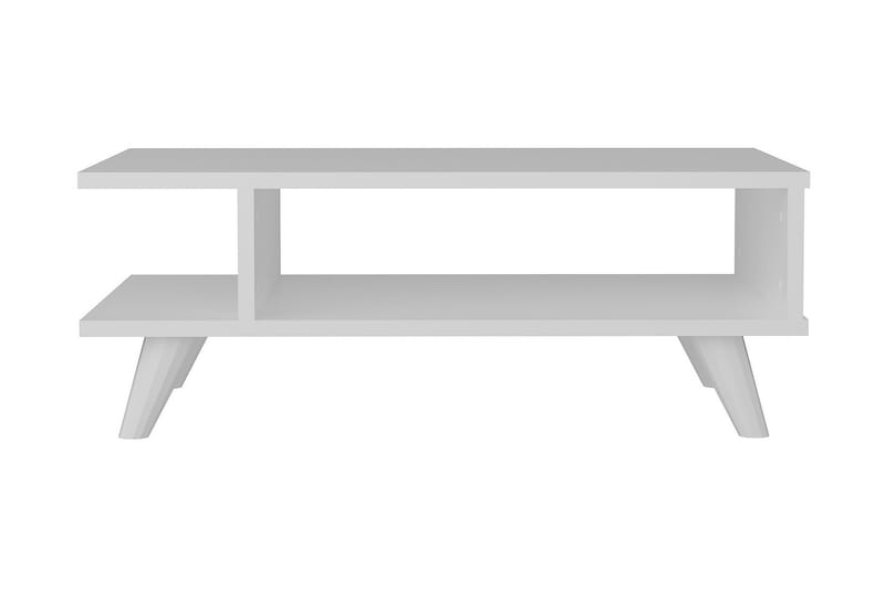 MARJORIE Soffbord 80 cm med Förvaring Hylla Vit - Vit - Soffbord - Bord