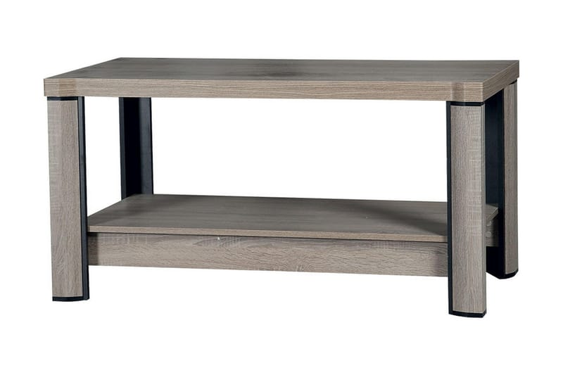 MARRS Soffbord 120 cm med Förvaring Hylla Tryffel/Beige/Grå - Beige/Grå - Möbler - Vardagsrum - Soffbord & vardagsrumsbord - Soffbord