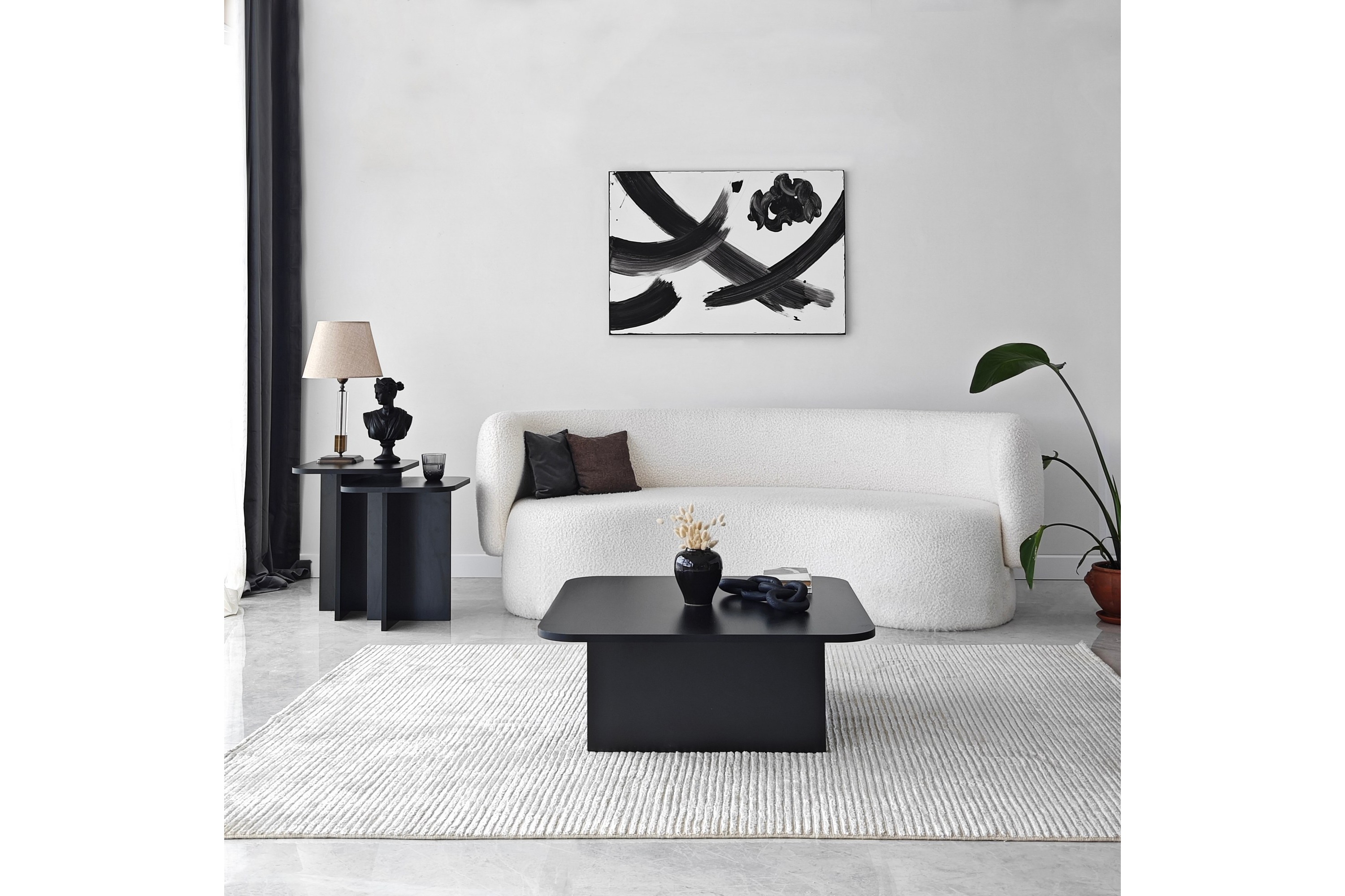 masakage soffbord 40 cm svart -