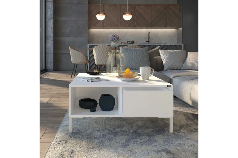 Soffbord Masao Almasi / Vit - Almasi / Vit - Möbler - Vardagsrum - Soffbord & vardagsrumsbord - Soffbord