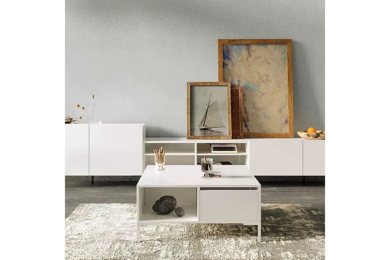 Soffbord Masao Almasi / Vit - Almasi / Vit - Möbler - Vardagsrum - Soffbord & vardagsrumsbord - Soffbord