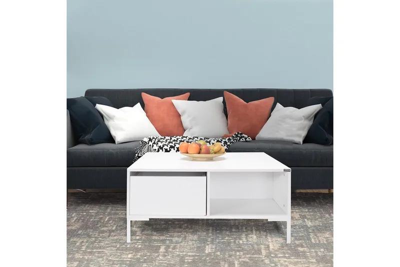 Soffbord Masao Almasi / Vit - Almasi / Vit - Möbler - Vardagsrum - Soffbord & vardagsrumsbord - Soffbord